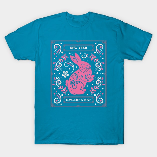 Year of The Rabbit Chinese New Year Rabbits T-Shirt by Tip Top Tee's